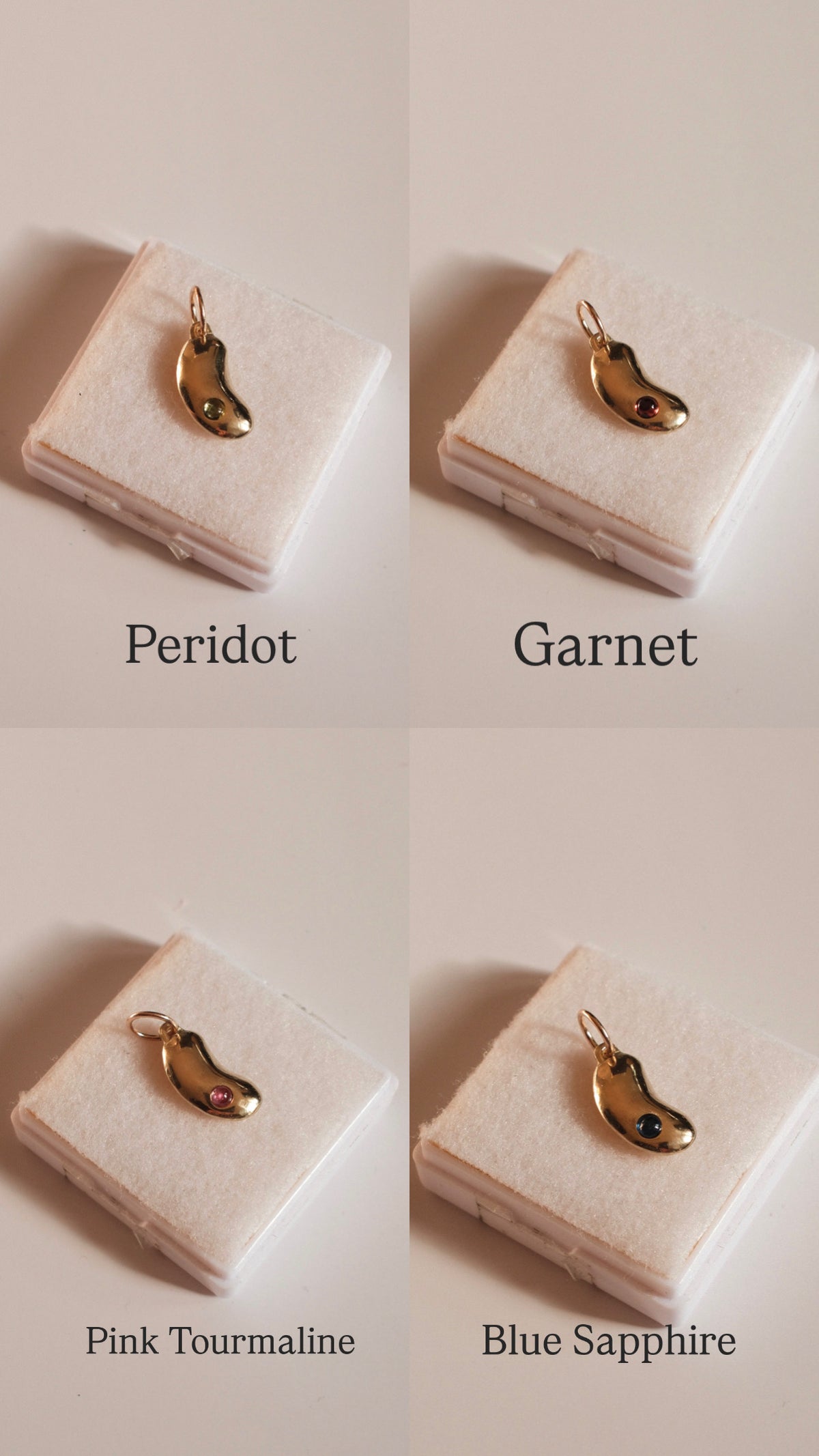 Choose Your Gemstone Lucky Bean