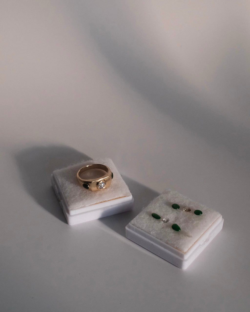 Jade and Diamond Signet