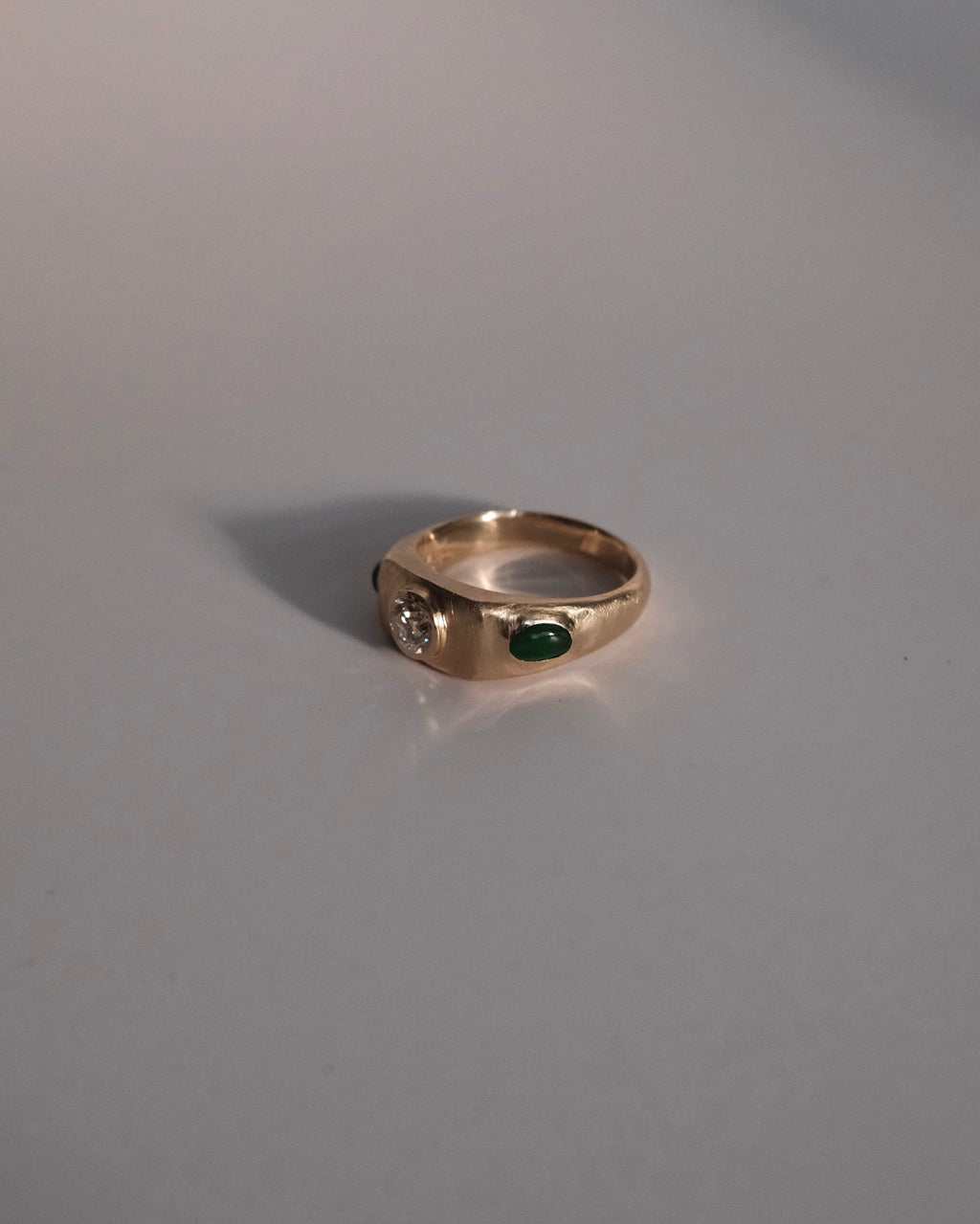 Jade and Diamond Signet