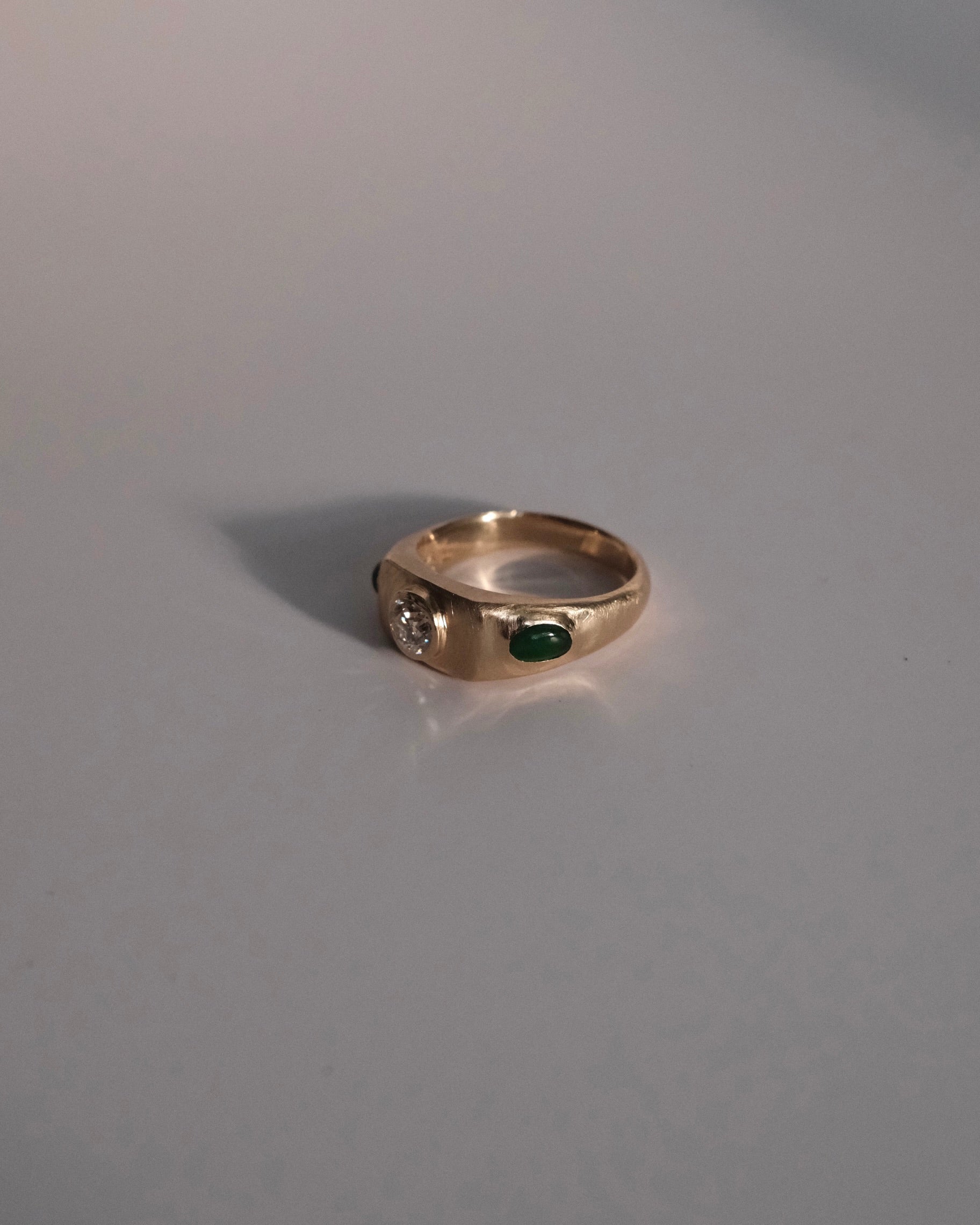 Jade and Diamond Signet