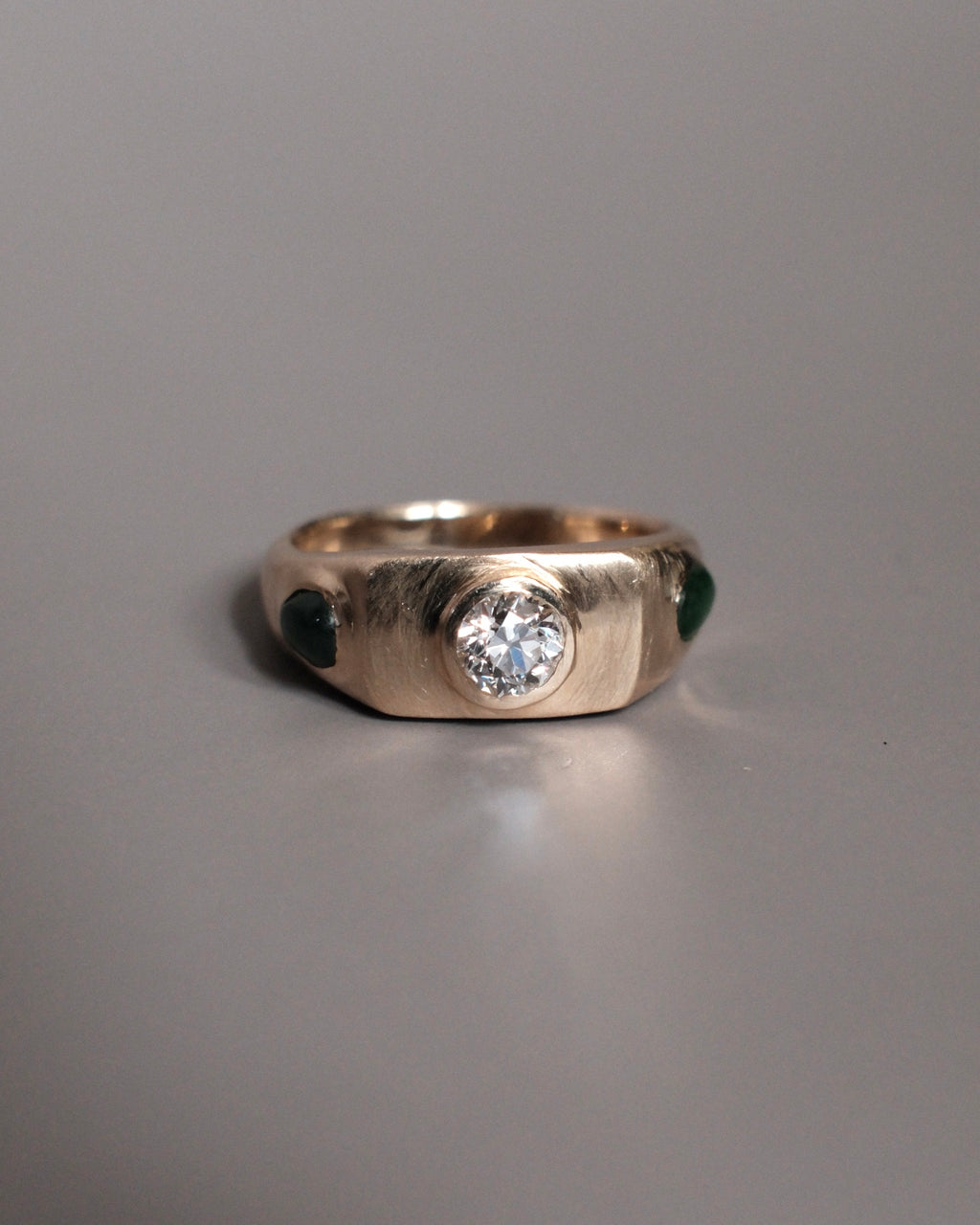 Jade and Diamond Signet