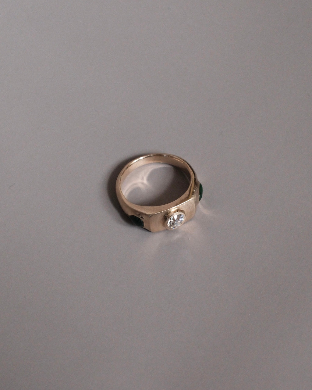 Jade and Diamond Signet